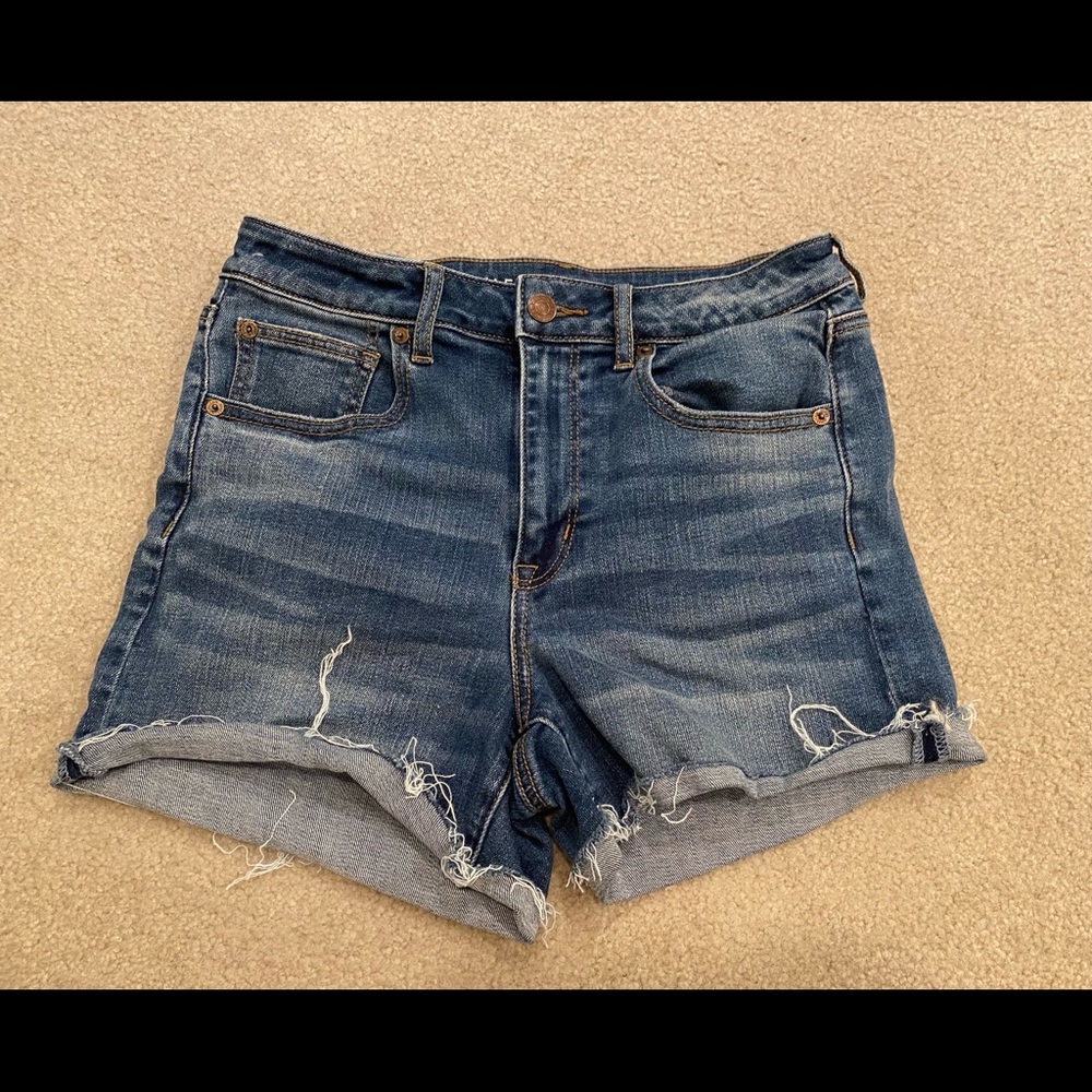 Blue jean shorts